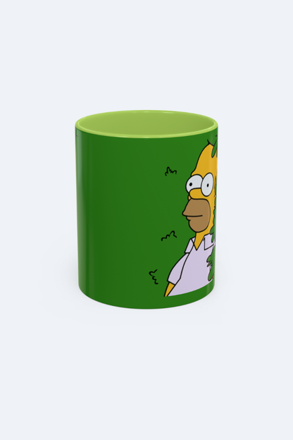 Homer in the Bush Accent Coffee Mug