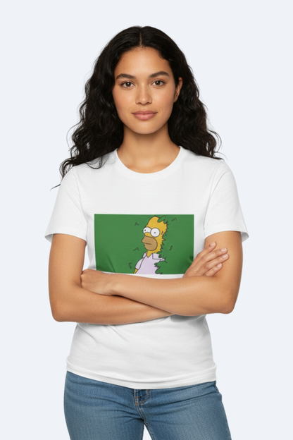 Homer Bushes Unisex White T-Shirt