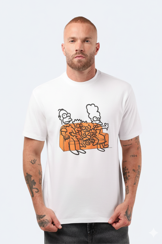 Family on Sofa Unisex T-Shirt
